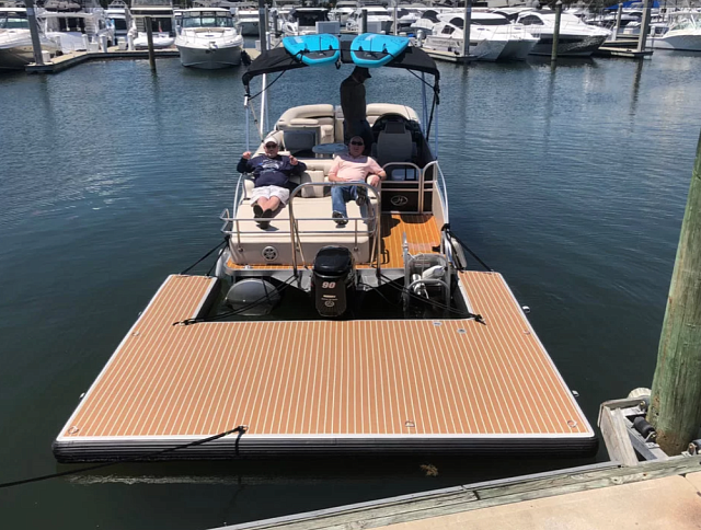 Надувной плот для катера