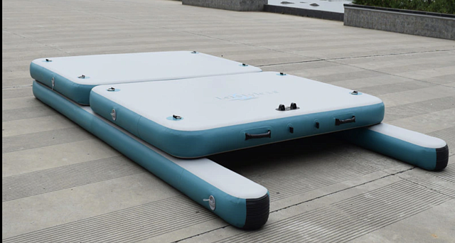 Надувной катамаран платформа для рыбалки